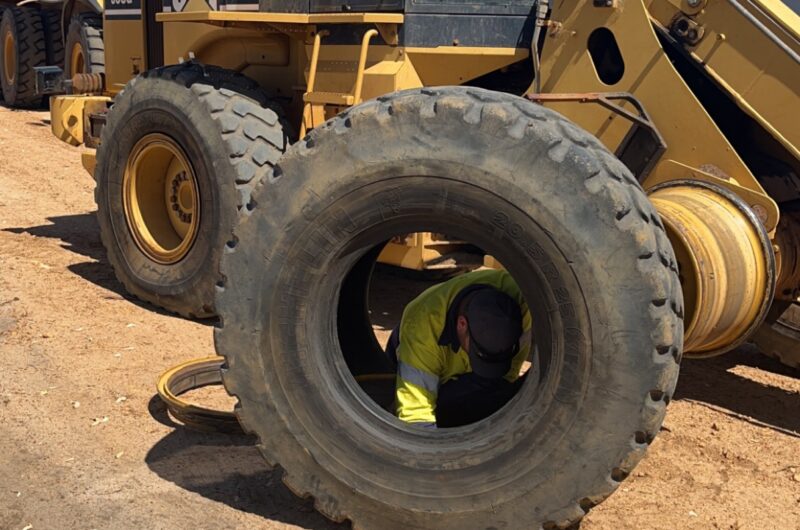OTR Tyre Change, Earthmoving Loader