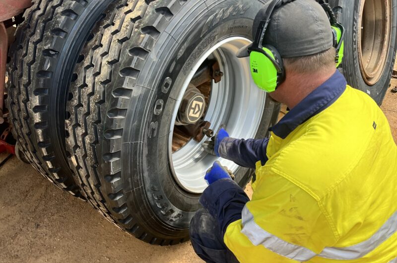 Truck Tyre Fitting on Site
